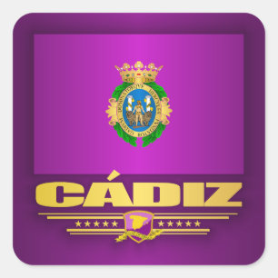 Cadiz Square Sticker