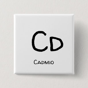 Cadmio - Cd 15 Cm Square Badge