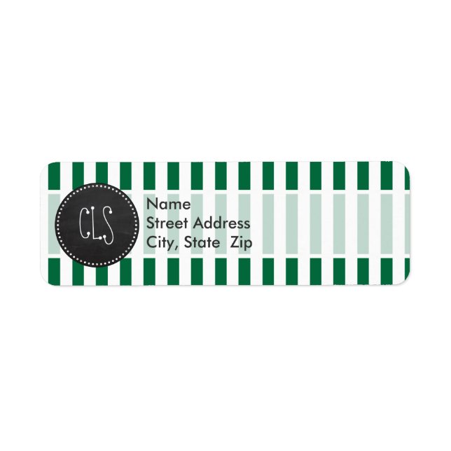 Cadmium Green Stripes; Retro Chalkboard (Front)