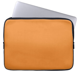 Cadmium orange (solid color)  laptop sleeve
