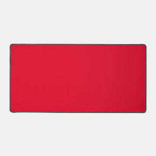 Cadmium Red Solid Colour Desk Mat
