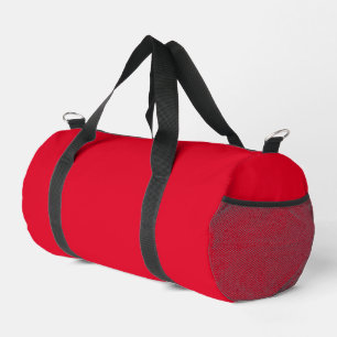 Cadmium Red Solid Colour Duffle Bag