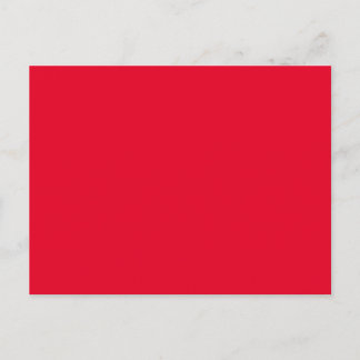 Cadmium Red Solid Colour Postcard