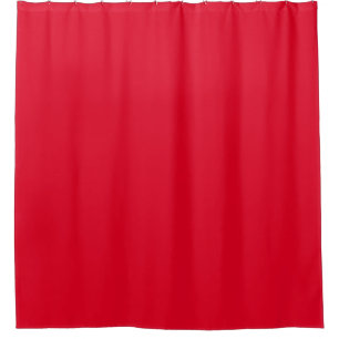 Cadmium Red Solid Colour Shower Curtain
