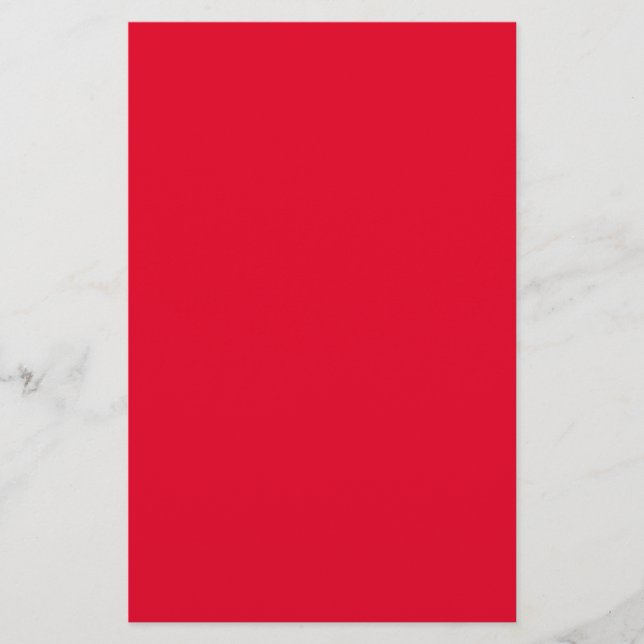 Cadmium Red Solid Colour Stationery (Front)