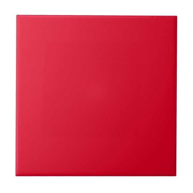 Cadmium Red Solid Colour Tile (Front)