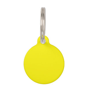 Cadmium yellow (solid colour)  pet tag