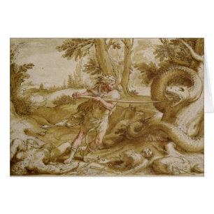 Cadmus about to attack a Dragon