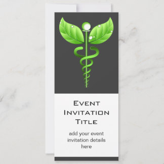 Caduceus Alternative Medicine Holistic Event Invitation