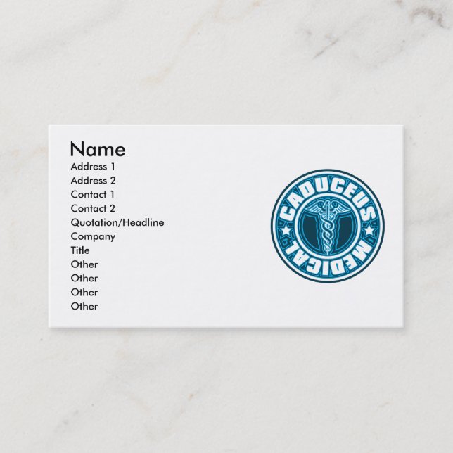 Caduceus Business Card (Front)