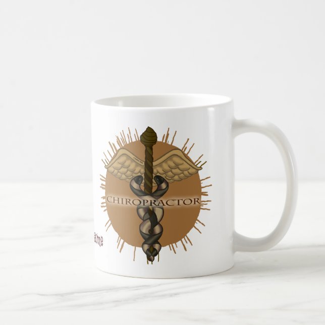 Caduceus Chiropractor  Coffee Mug (Right)