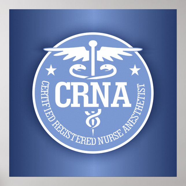 Caduceus CRNA gift ideas Poster (Front)