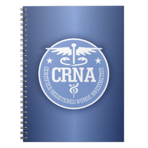 Caduceus CRNA gift ideas Spiral Notebook