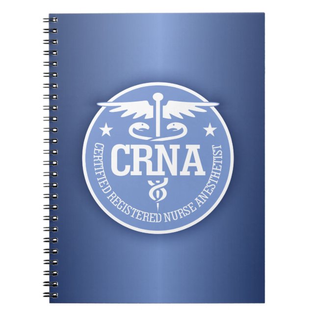 Caduceus CRNA gift ideas Spiral Notebook (Front)