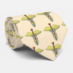 Caduceus custom name tie