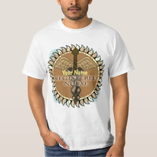 Caduceus custom Registered Nurse T-Shirt