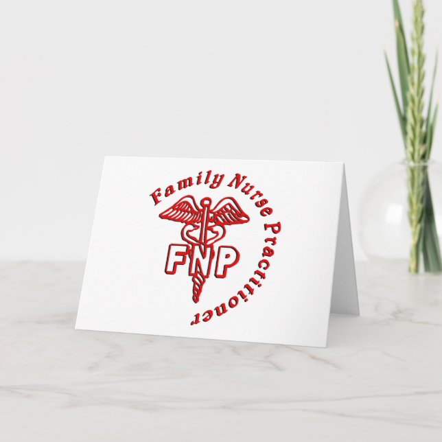 CADUCEUS FNP FAMILY NURSE PRACTITIONER CARD (Front)
