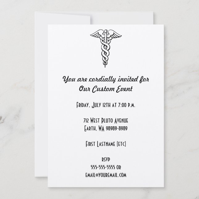 Caduceus Invitation (Front)