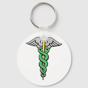 Caduceus Key Ring