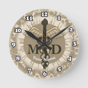 Caduceus MD doctor  Round Clock