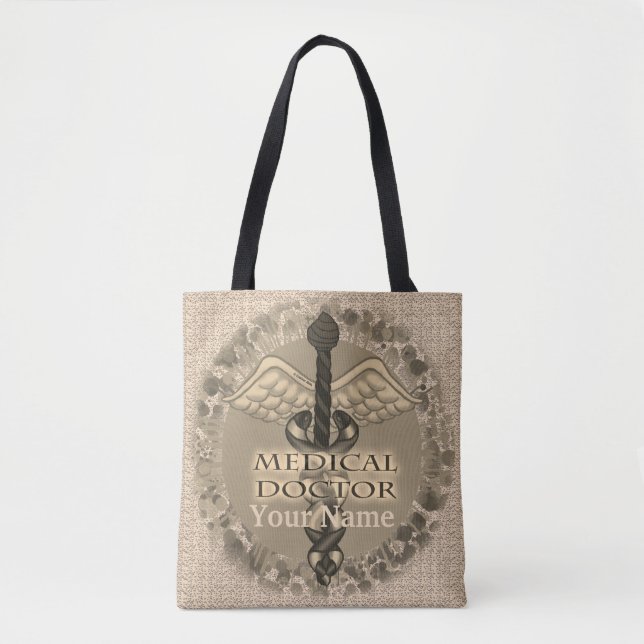 Caduceus Medical Doctor   tote bag (Front)