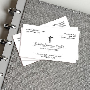 Caduceus Medical Professional Nurse or Doctor Business Card