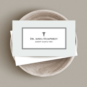 Caduceus Medical Symbol Business Card