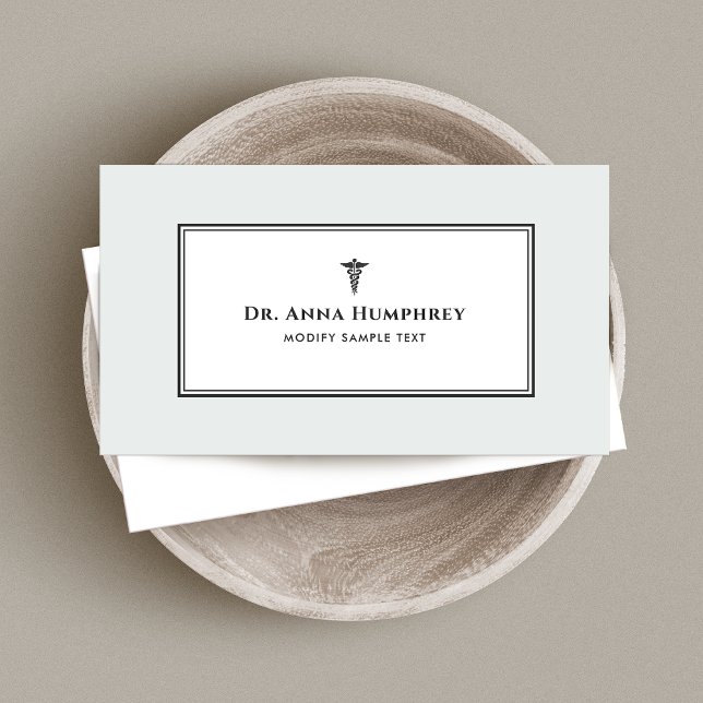 Caduceus Medical Symbol Business Card (Creator Uploaded)