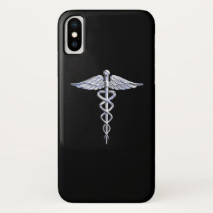 Caduceus Medical Symbol on Black Case-Mate iPhone Case