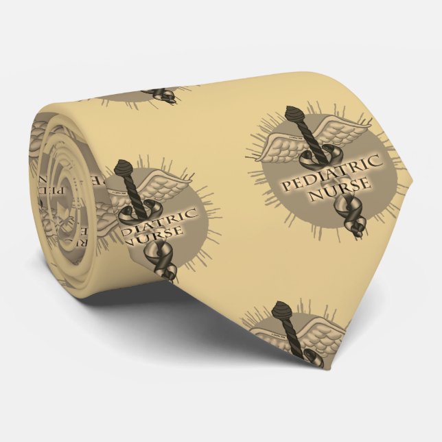 Caduceus Paediatrics Nurse Tie  (Rolled)