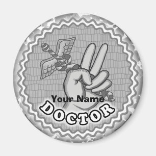 Caduceus Peace Doctor magnet
