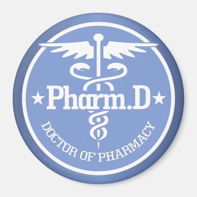 Caduceus PharmD 2 Magnet (Front)
