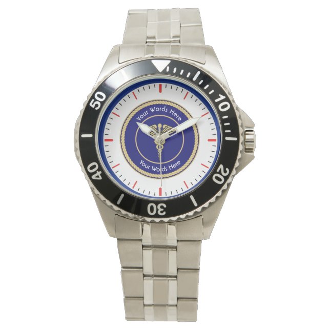 Caduceus Rope Shield Universal Custom Watch (Front)