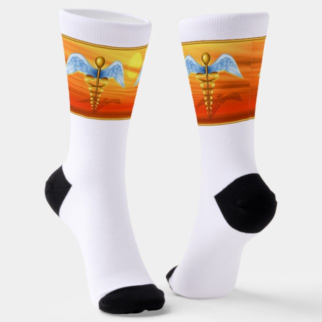 Caduceus Socks (Angled)