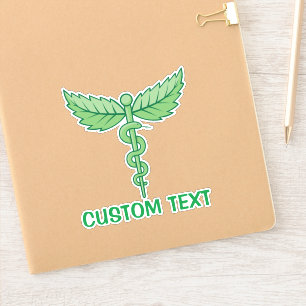 Caduceus with Leaves