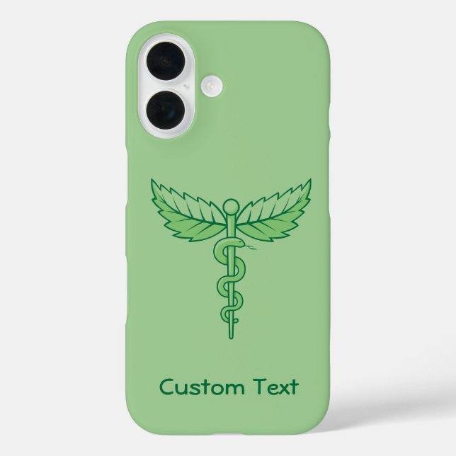 Caduceus with Leaves Case-Mate iPhone Case (Back)