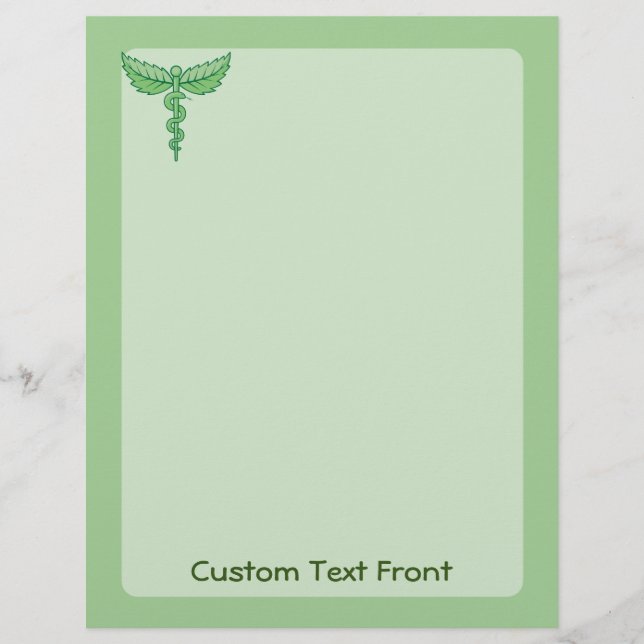 Caduceus with Leaves Flyer (Front)