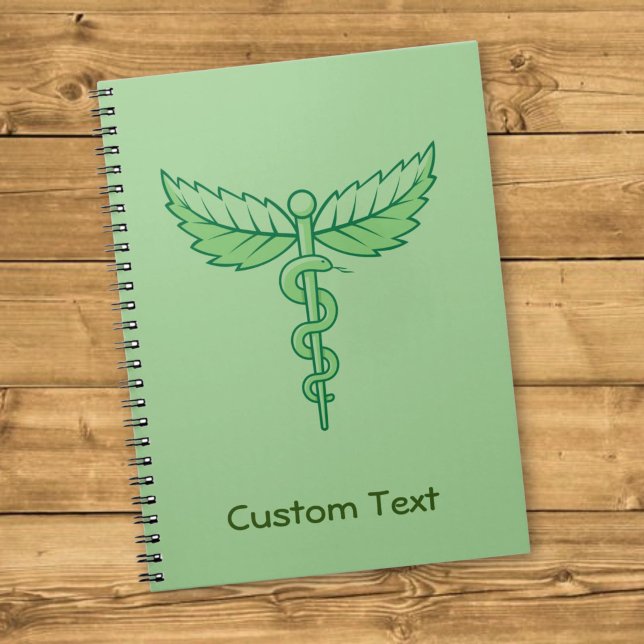 Caduceus with Leaves Notebook (Creator Uploaded)