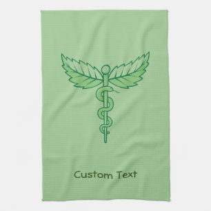 Caduceus with Leaves Towel
