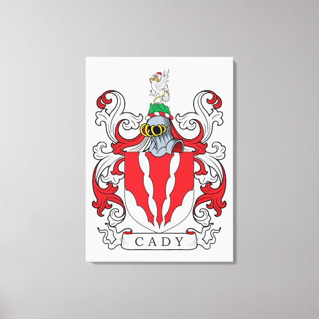 Cady Family Crest Canvas Print (Front)