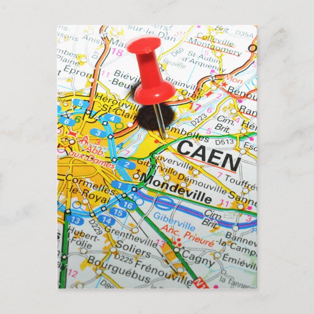 Caen, France Postcard (Front)