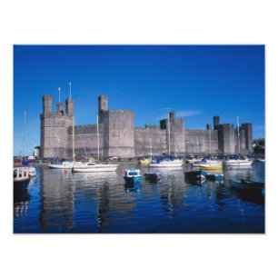 Caernarfon Castle, Gwynedd, Wales Photo Print