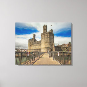 Caernarfon Castle Wales. Canvas Print