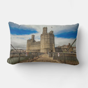 Caernarfon Castle Wales. Lumbar Cushion