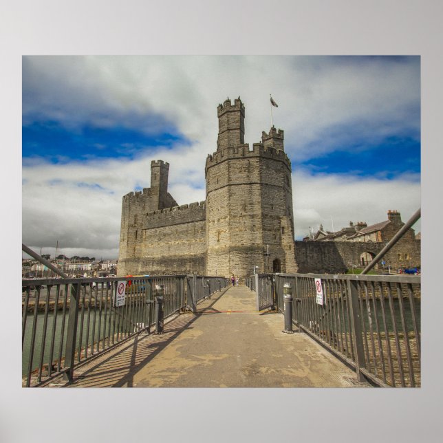 Caernarfon Castle Wales. Poster (Front)