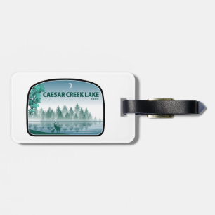 Caesar Creek Lake Ohio Deer Luggage Tag