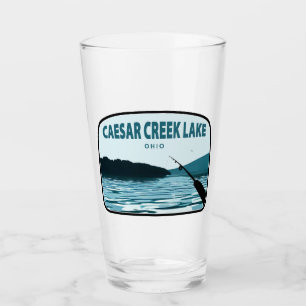Caesar Creek Lake Ohio Fishing Rod Glass