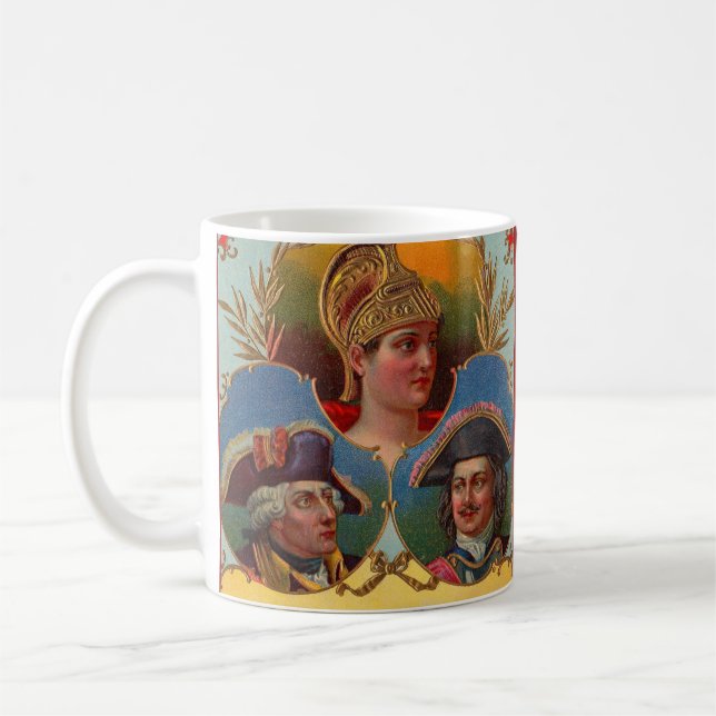 Caesar - Kaiser - Tsar cigar box label print Coffee Mug (Left)