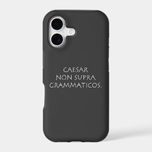 Caesar non supra grammaticos