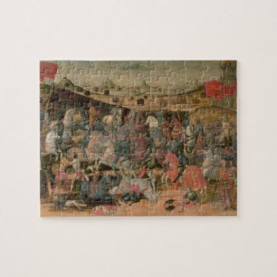 Caesar Triumphing in Battle (tempera on panel) Jigsaw Puzzle
